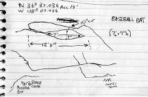 Measurements of Baseball Bat Arch