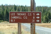 Sign from Road 28 and Road 3411
