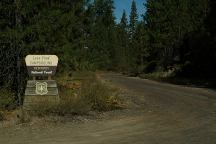 Sign for Lava Flow Campground