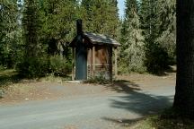 Outhouse at Lost Lake Campground