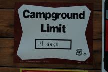 14 Day Camping Limit