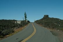 Highway 242 and Dee Wright Observatory
