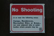 No Shooting Sign