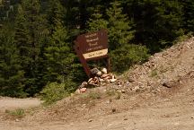 Sign to Cave Lake Campground