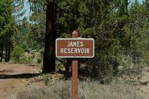 Janes Reservoir Sign