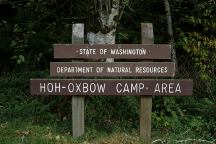 Sign at Hoh-Oxbow Campground
