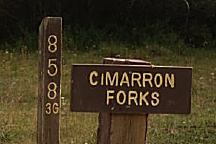 Cimarron Forks Sign