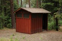 Outhouse at Plum Valley Campground
