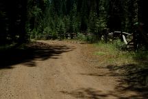 Road at the corrals