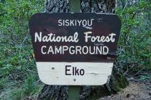 Elko Campground Sign