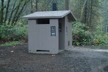Outhouse at North Fork Campground