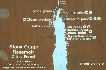 Stony Gorge Reservoir Map