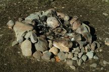 Stone Firering at 29 Pines Campground