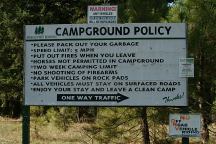 Sign from 29 Pines Campground